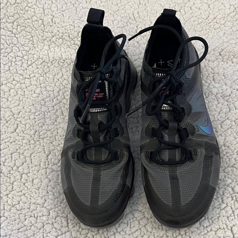 Gray and Black Athletic Shoes
